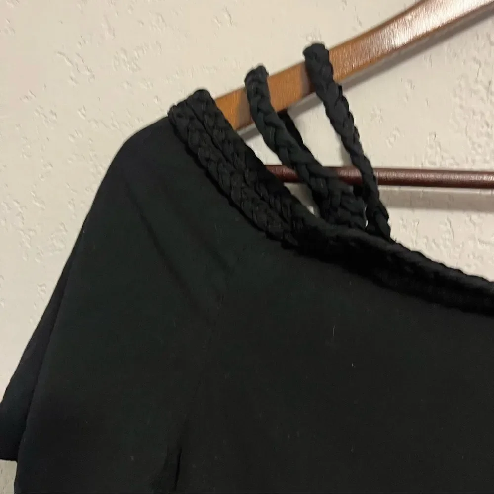 Nikkie Black Off the Shoulder European Designer Dress